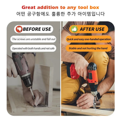 iLMH Spring-loaded Screw Holder Bit, Anti-Drop Screw Fixing Bit Power Tool Accessories, Drill Bit Holder for PH2 T20 T25 Screw