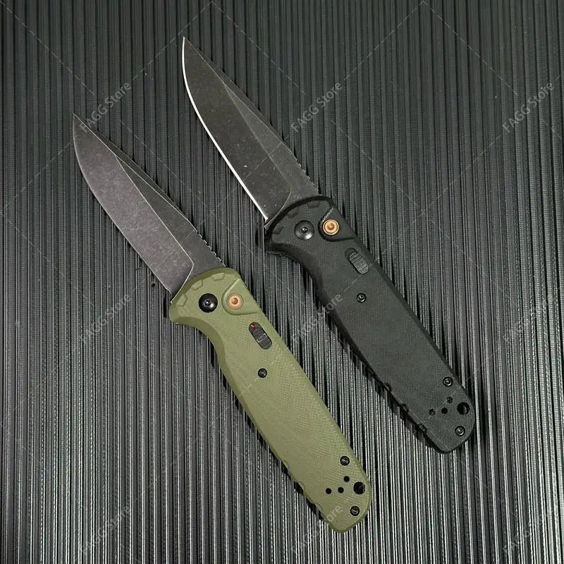 4300BK-02 CLA Folding Pocket Knife - 3.4" CPM-Magnacut DLC Blade, G10 Handle with Pocket Clip, EDC Outdoor Tool