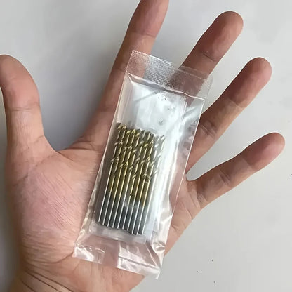 100pcs Titanium Coated HSS Drill Bit Set | Straight Shank | For DIY/Wood/Plastic/Metal | Home Improvement Tools