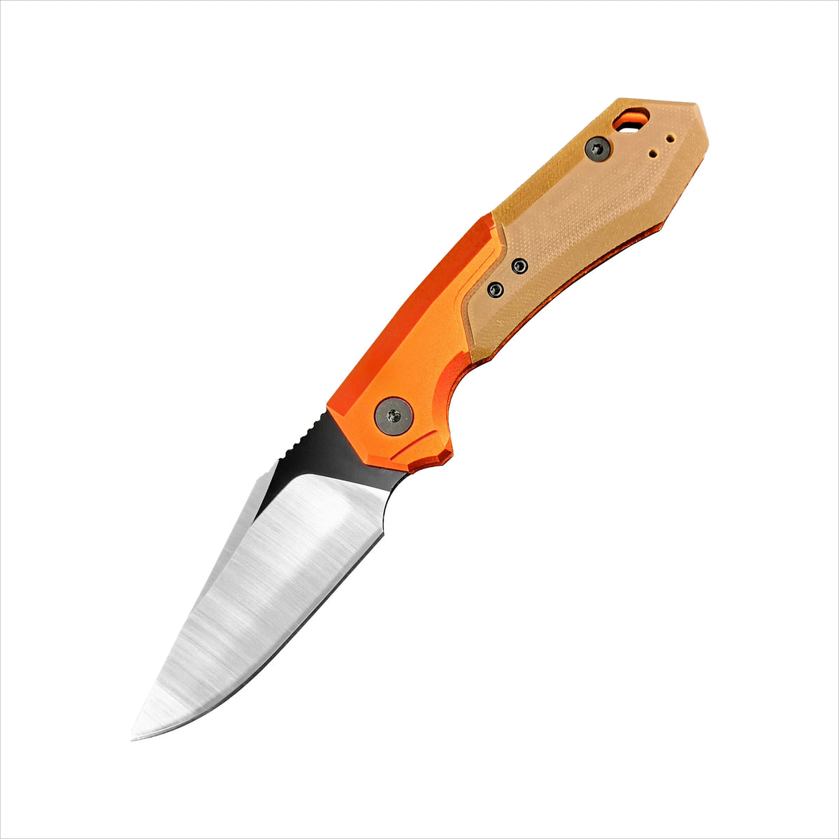 7851 Folding Knife D2 Blade Aluminum Alloy Plus G10 Handle EDC Outdoor Camping Wild Exploration Hiking Survival Rescue Practical Portable Tool