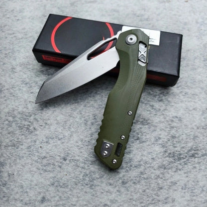 MSI Pocket Knife G10 Folding Knife Compact Design Precise and Durable Ideal for Outdoor Jungle Hiking EDC Tool Knife Men's Gift.