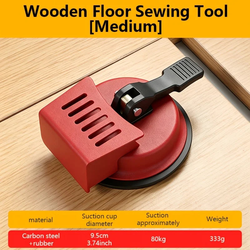 Heavy Duty Floor Gap Fixer Tool with Suction Cup, Industrial Grade Laminate Flooring Repair Kit for Vinyl Plank & Wood Floors