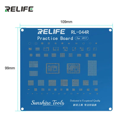 RELIFE RL-044R Welding Test Practice Board Connector Socket Removal and Installation Practice for Phone Repair Tools