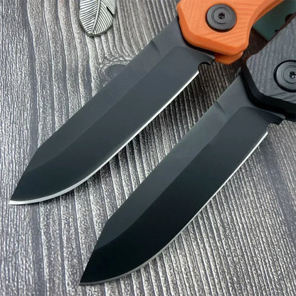 8551 Folding Knife, 3.30-inch S90V Blade, Nylon Woven Handle—EDC, Hiking, Adventure, Cutting, Multi-Purpose, Trekking Tool, Gift, Pocket Jungle Outdoor Knife