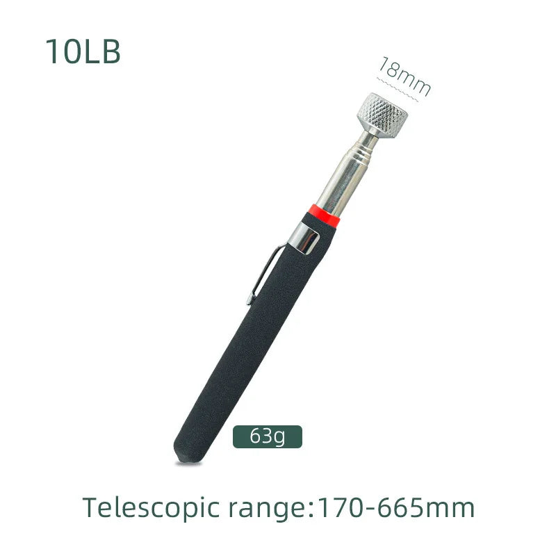 Bendable Magnetic Pickup Tool Non-Slip Handle Flexible Magnet for Picking Up Screws and Nuts Ideal for Garage and Car Repair