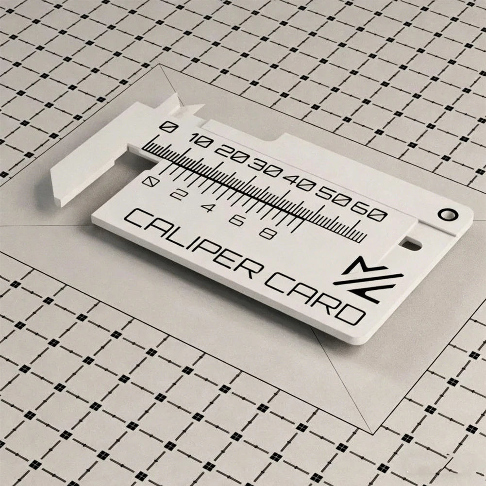 0-80mm High Precision Card Type Vernier Caliper 3D Printing Lightweight Scratch Resistant PLA Portable Caliper Card DIY Model