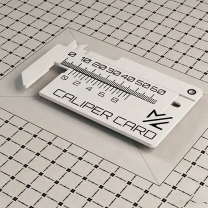 0-80mm High Precision Card Type Vernier Caliper 3D Printing Lightweight Scratch Resistant PLA Portable Caliper Card DIY Model