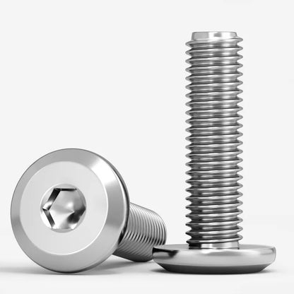 304 Stainless Steel Flat Head Hex Socket Furniture Screws M4 M5 M6 M8 Rivet Connector Bolt Allen Head Joint Bolt for Bed Cabinet