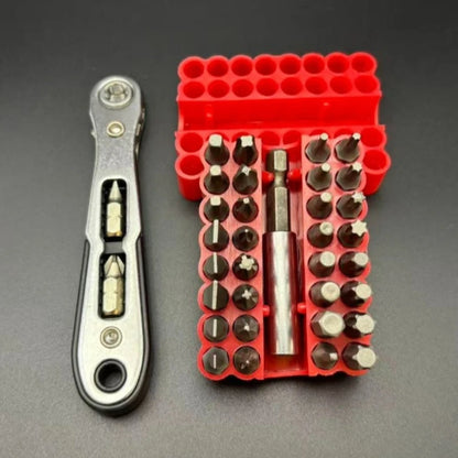 1/4 Bi Directional Mini Ratchet Screwdriver Set Multi Functional Home DIY Manual Tool, Suitable for Small Space Use