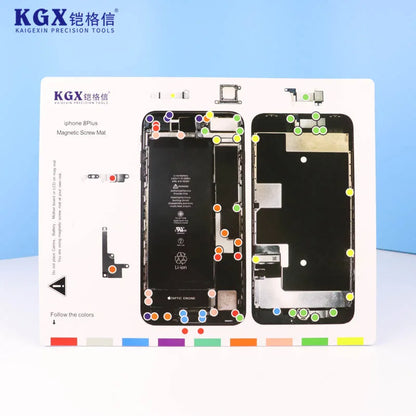 KGX Screw Storage Magnetic Pad Screw Memory Mat For iP X-15 ProMax Storage Screw Memory Positioning Maintenance Work Pad