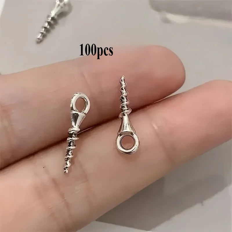 100 Mini DIY Metal Screws, Suitable for Walls, Wood, Pendant Tools, Accessories, Home Furnishings