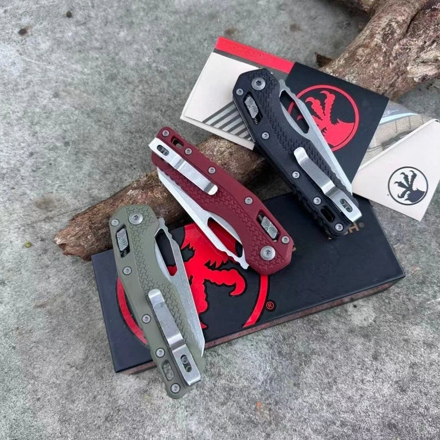MSI-1 Pocket Folding Knife 440c Steel Blade Nylon Fiber Handle Outdoor Camping Hiking EDC Exploration Tool Men's Gift