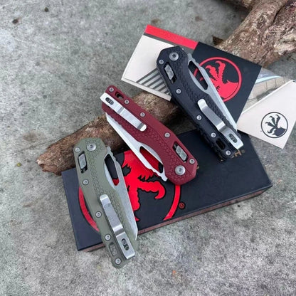 MSI-1 Pocket Folding Knife 440c Steel Blade Nylon Fiber Handle Outdoor Camping Hiking EDC Exploration Tool Men's Gift