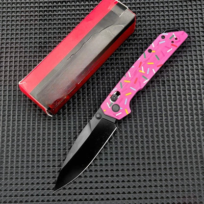 KS 2038 Compact Folding Knife Outdoor Tactical Camping EDC Multi-purpose Cutting Knife Exploration Survival Tool Gift for Men