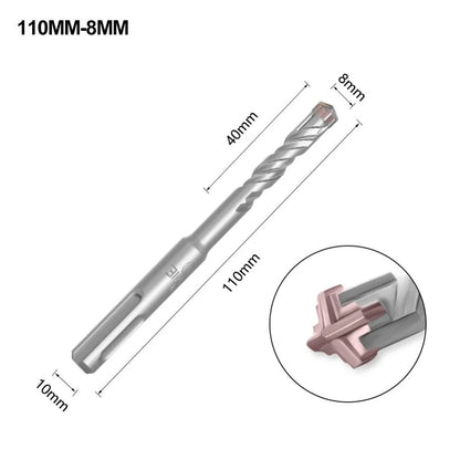 1Pcs 5/6/7/8/10/12mm Concrete SDS Plus Drill Bit 110mm 160mm Cross Tips Electric Hammer Drill Bit 4 Cutters Round Shank