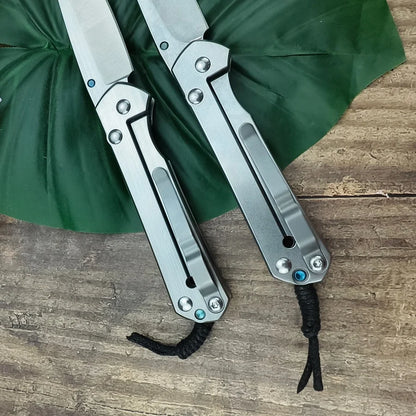 CR Durable Folding Knife 440C Blade 420 Steel Handle Handmade Suitable for Outdoor Camping Daily Emergency Carrying Men's Gifts.
