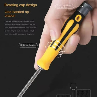 Mini Screwdriver Set 12 in 1 Precision Repair Tool Kit with Torx Phillips Slotted Magnetic Drill Bits for Camera Drone Watch PC
