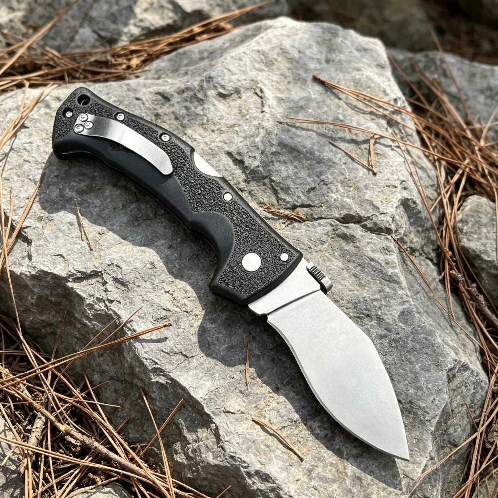 EDC Portable Pocket 62 Folding Knife AUS10A Blade Nylon Fiber Handle Outdoor Barbecue Fishing Jungle Hiking Wild Exploration Multi-functional Practical Tool