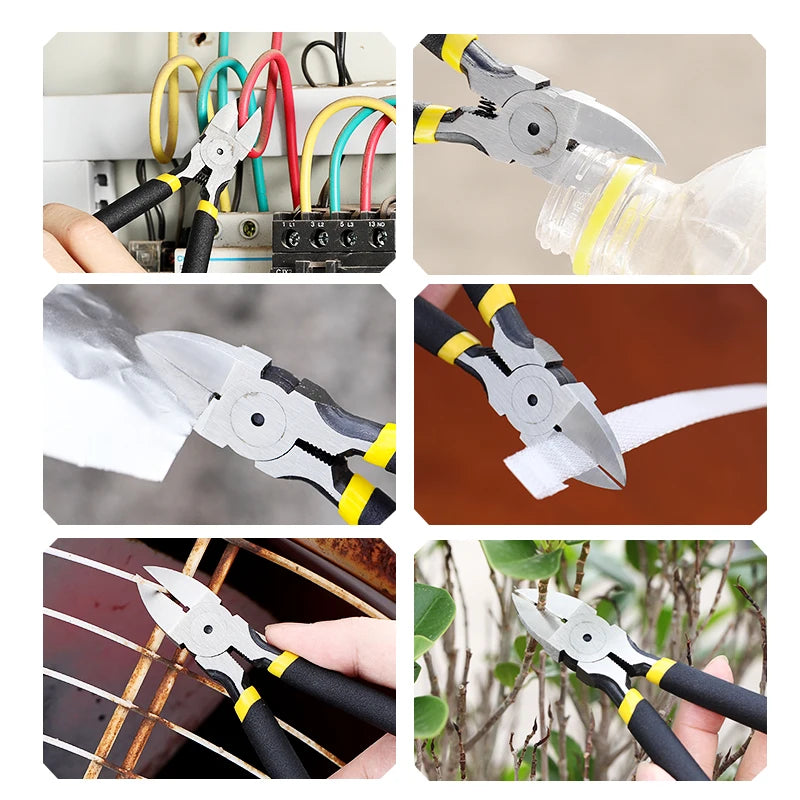 8 inch Multifunctional Diagonal Pliers Needle Nose Pliers Universal Wire Cutters Electrician Hardware Hand Tools