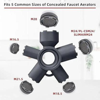 2026 NEW Multifunctional 10 In 1 Faucet Aerator Key 1Pcs ABS Removal Tool For Round Cut Edge Aerator With Housing Disassembly