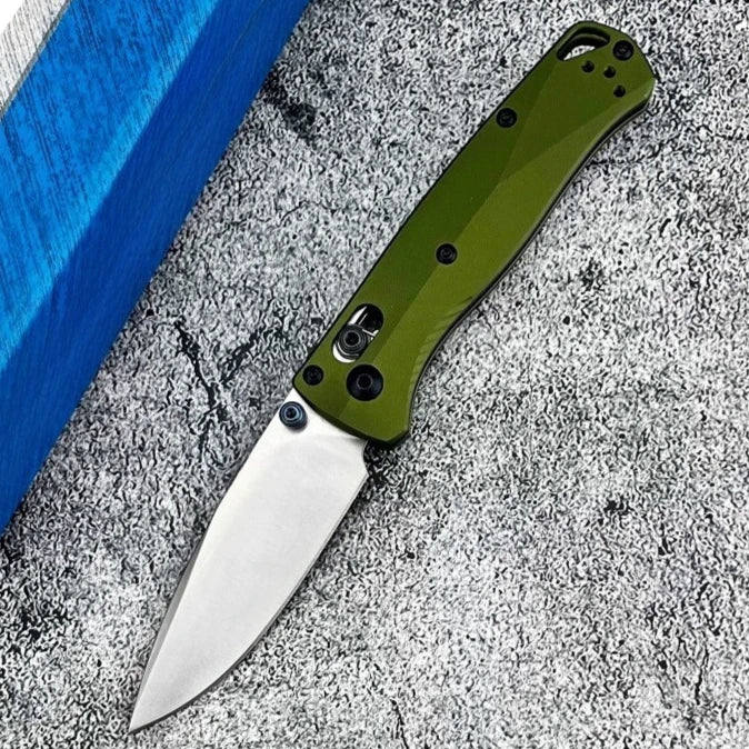 BM 533BK-2 Folding Knife & BM 533 Damascus Folding Knife with Pocket Clip Multi-functional Fishing Portable Outdoor EDC Knives