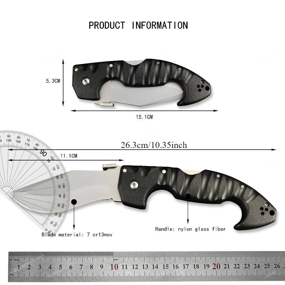 High Hardness Folding Knife Lightweight and Compact Hiking Outdoor Camping Equipment EDC Practical Cutting Knife Gift for Men