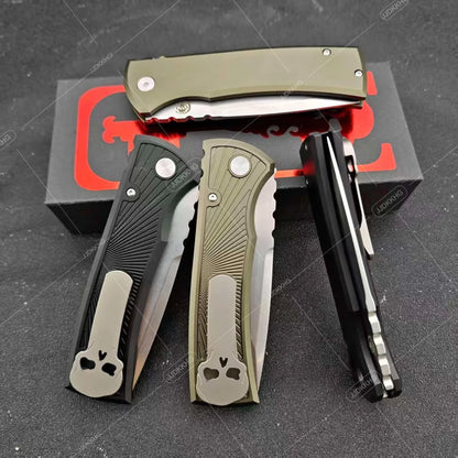 Redencion PT229 Outdoor Ambidextrous Pocket Knife T6 Aluminum Handle Premium Jungle Camping Adventure Everyday Carry Tool Practical D2 Blade Folding Knives