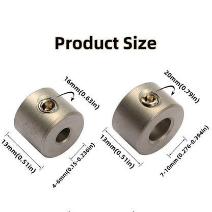 4-10mm Doweling Jig Drilling Bushing Dowel Stop Collars Ring Woodworking Drill Bits Limit Rings Stainless Steel Tool Accessories