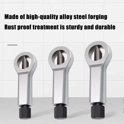 9-27mm Rusty Nut Separation Wrench Damaged Screw Nut Splitter Spanner Manual Remove Cutter Steel Portable Hex Extractor Tools