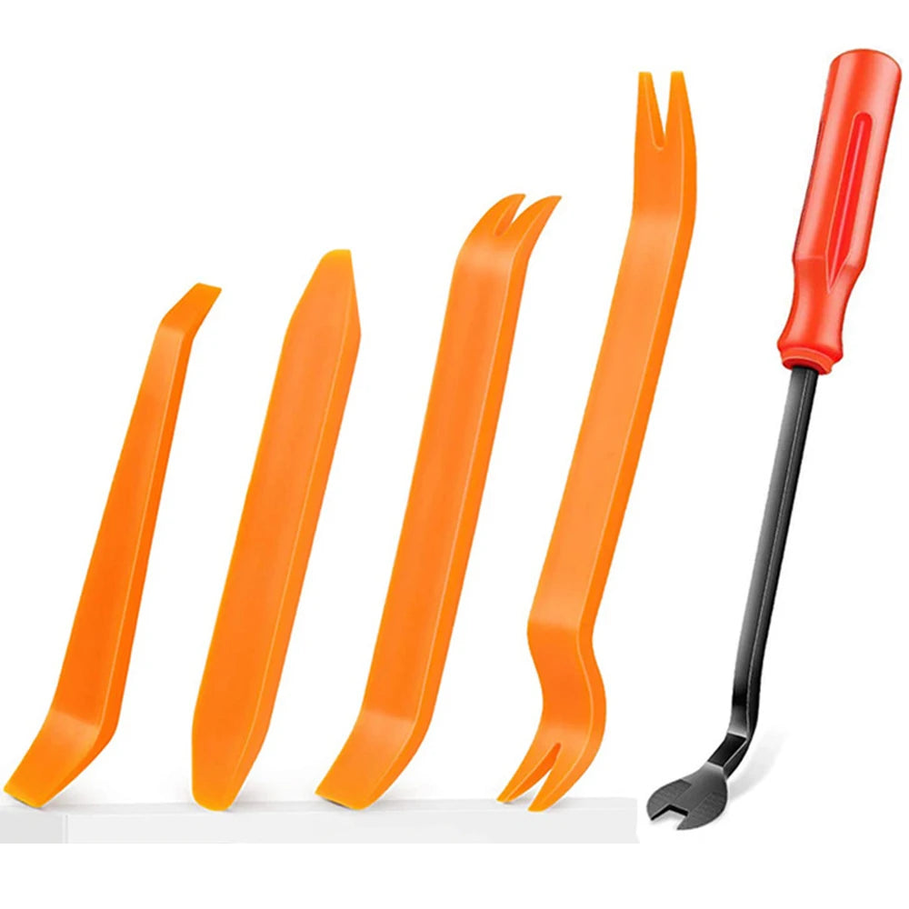 5/6PCS Auto Trim Removal Tool Kit No-Scratch Pry Tool Kit for Car Door Clip Panel &Audio Dashboard Dismantle Repairing Tool Kits