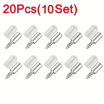 10/20Set Self-tapping Screws Cabinet Laminate Support Laminate Holder Screw Self Tapping Integrated Screw Cabinet Shelf Holder