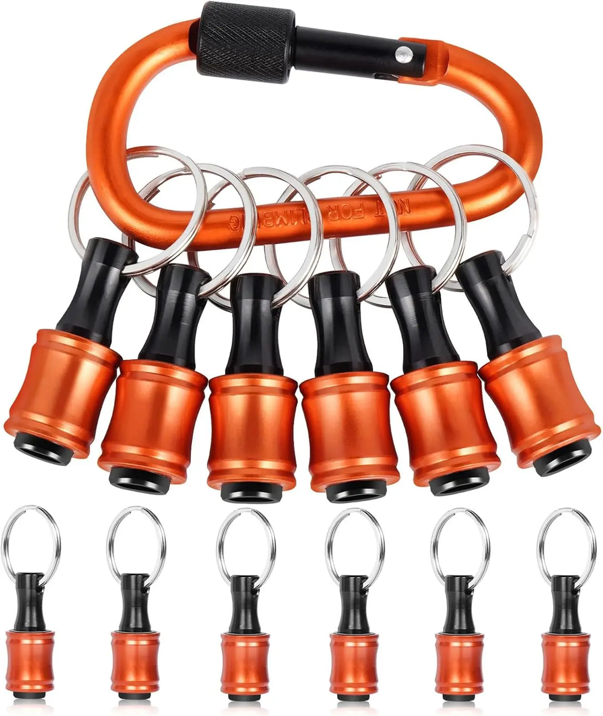 12PCS Bit Holders 1/4 Socket,Screwdriver Bit Holder for Impact Driver Drill Bit Keychain Extension Bar Quick Release Easy Change