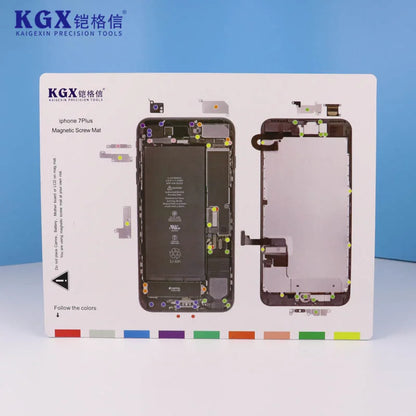 KGX Screw Storage Magnetic Pad Screw Memory Mat For iP X-15 ProMax Storage Screw Memory Positioning Maintenance Work Pad