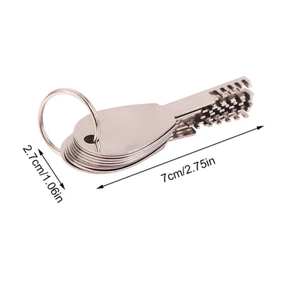 HUK  Tools Stainless Steel Comb Lock 9in1 Full Set Repair Tool