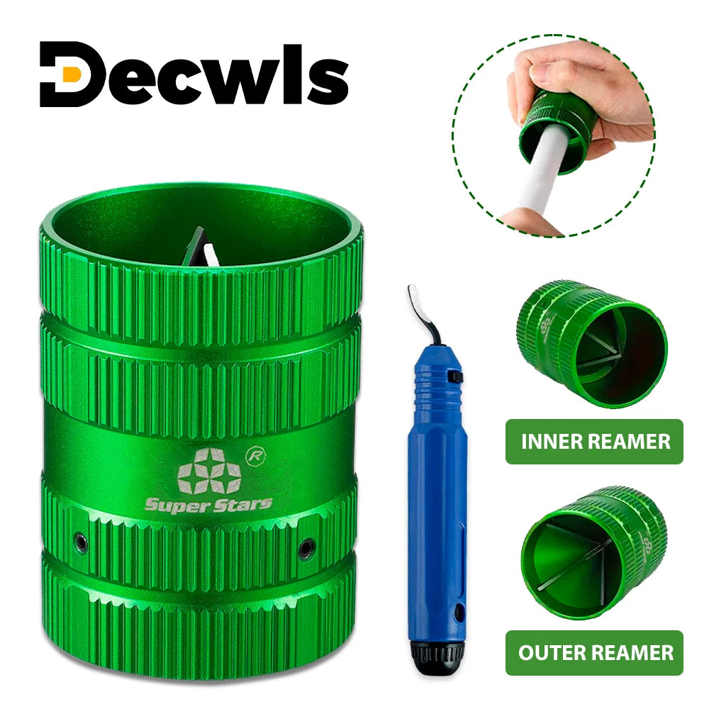 1/4-1-5/8 Inch Pipe Chamfering Tool, Reamer, Manual Deburring Scrapers, Edge Trimming Tool, Copper Pipe/PVC Pipe Opening Reamers