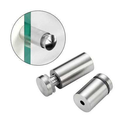 20Pc Glass Display Stand Mounting Bolt 25mm Stainless Standoffs Sign Advertisement Fixings Advertising Nail Hardware Accessories
