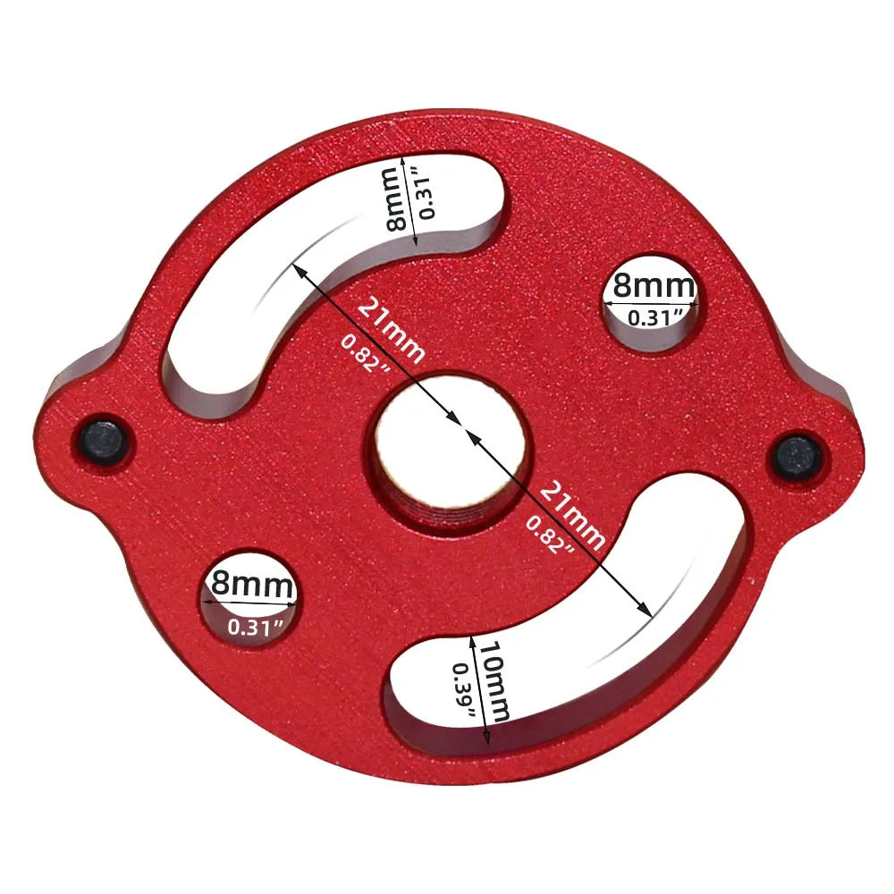 3-10mm Dowel Jig Kit - Self Centering Drill Guide Locator with 8 Steel Bushing -Woodworking Aluminum Alloy Hole Puncher
