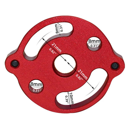 3-10mm Dowel Jig Kit - Self Centering Drill Guide Locator with 8 Steel Bushing -Woodworking Aluminum Alloy Hole Puncher