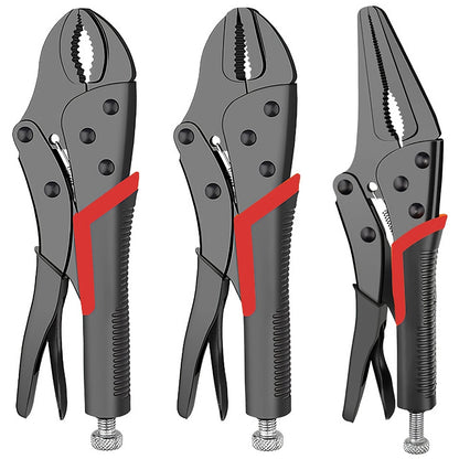 Heavy Duty Locking Pliers Multi-Function Pipe Wrench Strong Clamp for Woodworking Automotive Plumbing Repair Universal Hand Tool