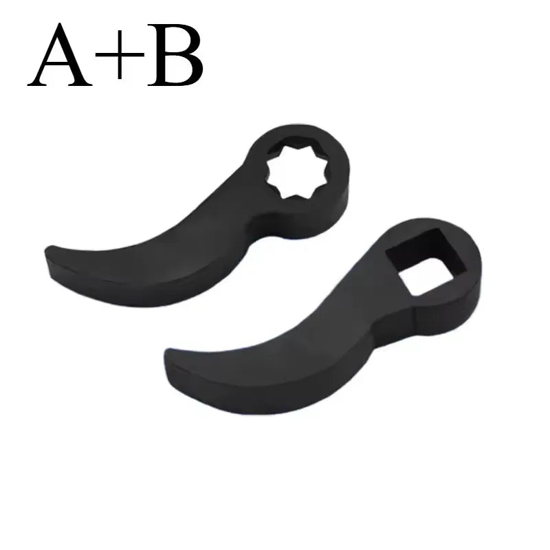 Angle Type Half Axle Disassembly Tool,Drive Pry Bar Adapter Used for Open-end Wrenches,Disassembling Axles Repair Tool