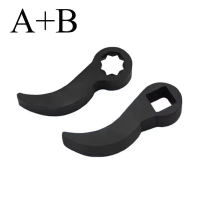 Angle Type Half Axle Disassembly Tool,Drive Pry Bar Adapter Used for Open-end Wrenches,Disassembling Axles Repair Tool