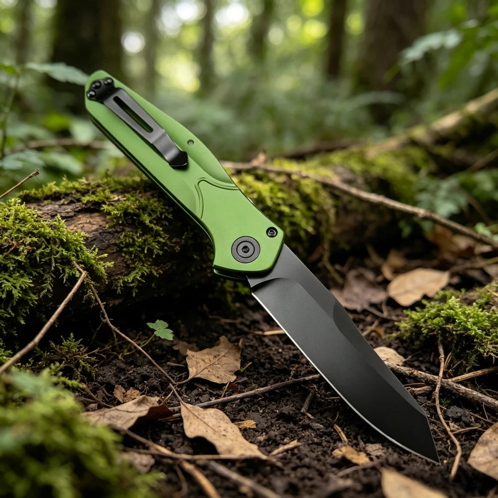 Compact Portable 9400 Folding Knife D2 Blade Aluminum Handle Outdoor Multi-functional Practical EDC Tool
