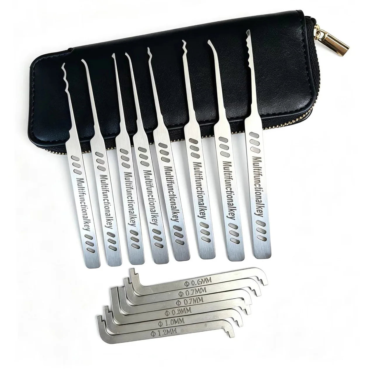 14-Piece Edelstahl-Lockpick-Set & Tensioning Tool - Hot in Demand with Professional Euro-Schlossmeistern инструмент для вскрытия