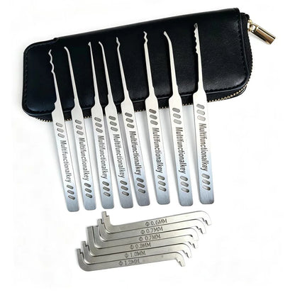 14-Piece Edelstahl-Lockpick-Set & Tensioning Tool - Hot in Demand with Professional Euro-Schlossmeistern инструмент для вскрытия