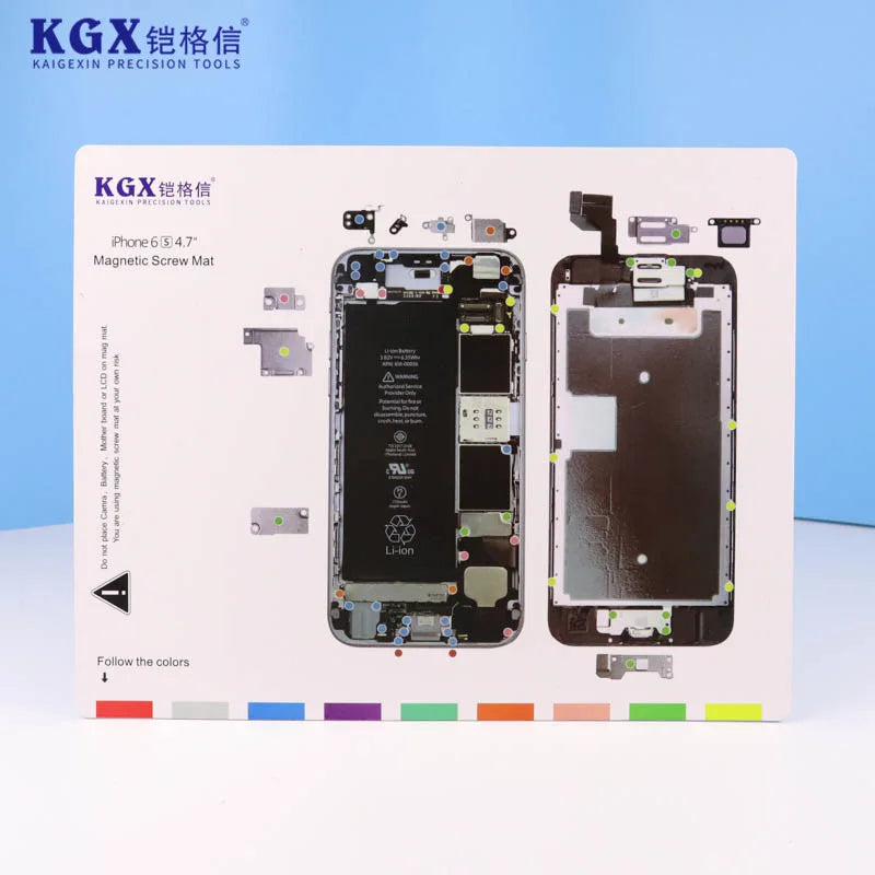 KGX Screw Storage Magnetic Pad Screw Memory Mat For iP X-15 ProMax Storage Screw Memory Positioning Maintenance Work Pad