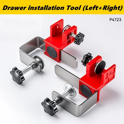 Adjustable Drawer Fixing Clip High Drawer Panel Quick Installation Clamp Furniture Large Panel Mounting Auxiliary Tool Jig