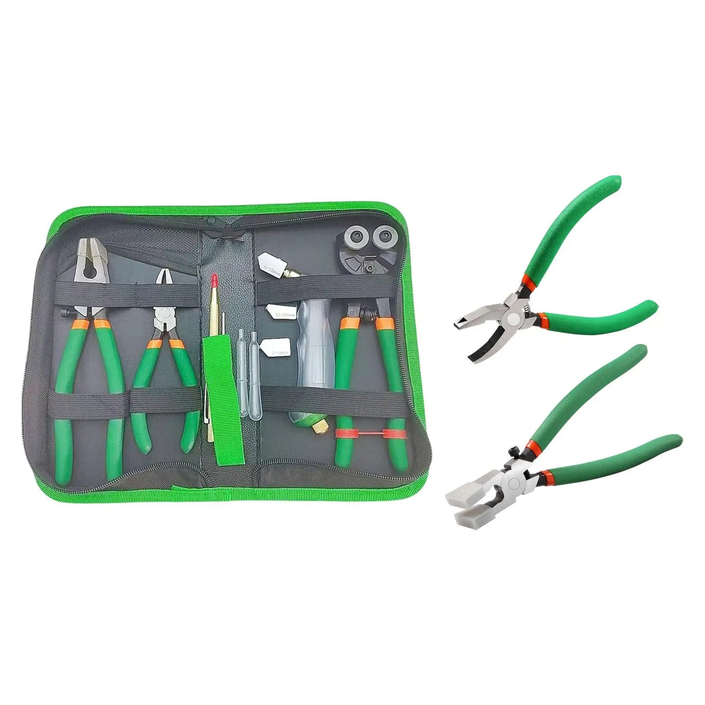 Glass Cutter Tool Glass Running Breaking Pliers Multipurpose Portable Trimming Breaker for Hardware Install Mosaics Fused Key