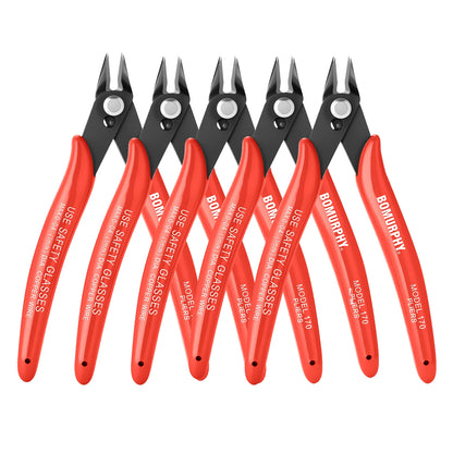 170 Diagonal Cutters Green Handle Mini Wire Cutting Pliers for Hand Tools DIY