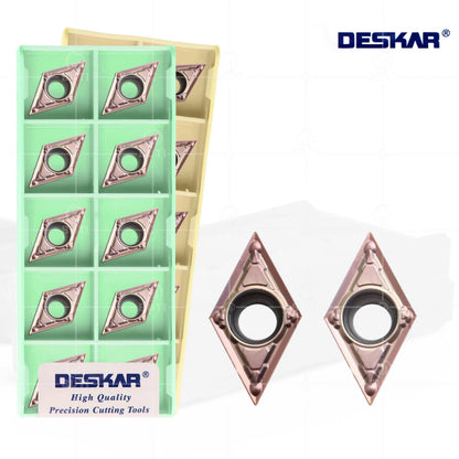 DESKAR 100% Original Lathe Cutter Tools DCMT11T302-MV LF6018 LF6118 Inner Hole Turning Blade Used For Processing Stainless Steel