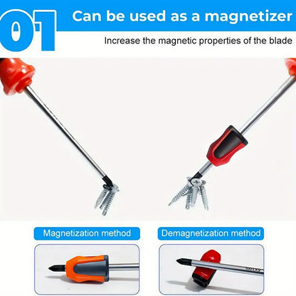 2 pcs Magnetic ring strong magnet holder Demagnetizer and Magnetizer for Screwdriver Bit Tips Fit Most Screwdriver